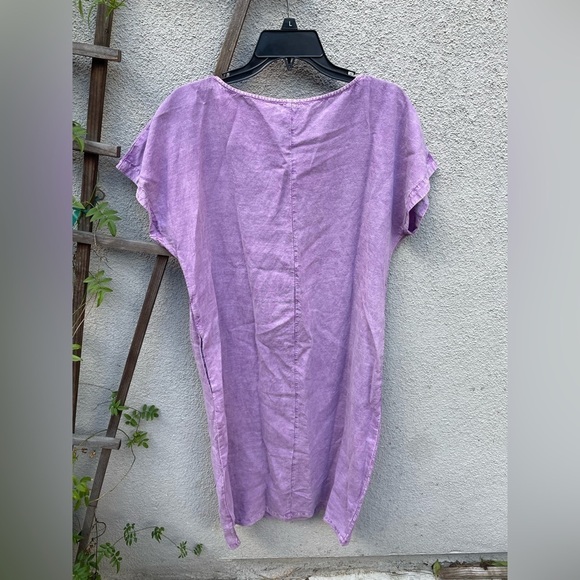 ISCHIKO® Dress Fayola / Lyocell-Linen in Lilac - Picture 7 of 11